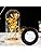 Gold foil flowers glass cover ornaments creative luminous LED lights decorative gifts